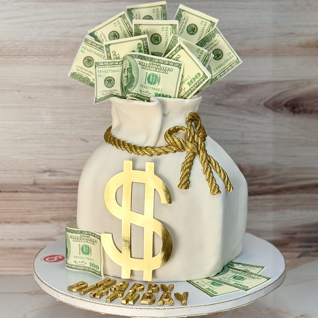 Money Bag Cake