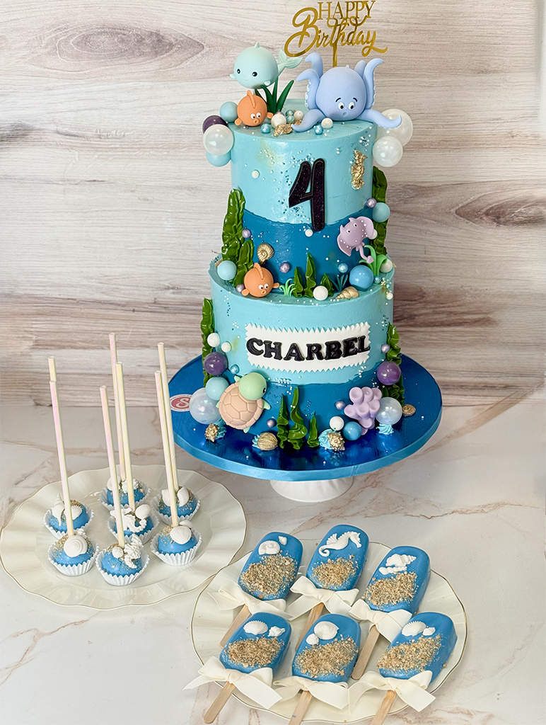 Under the Sea Birthday Cake Set 2