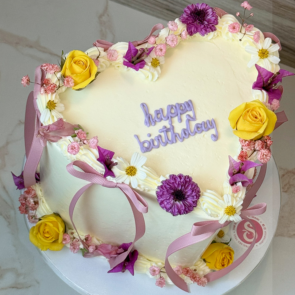 Floral Heart Dream Cake