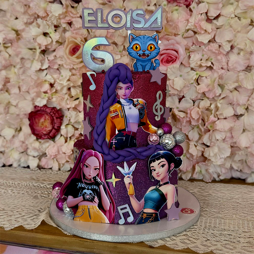 K-Pop Themed Birthday Cake